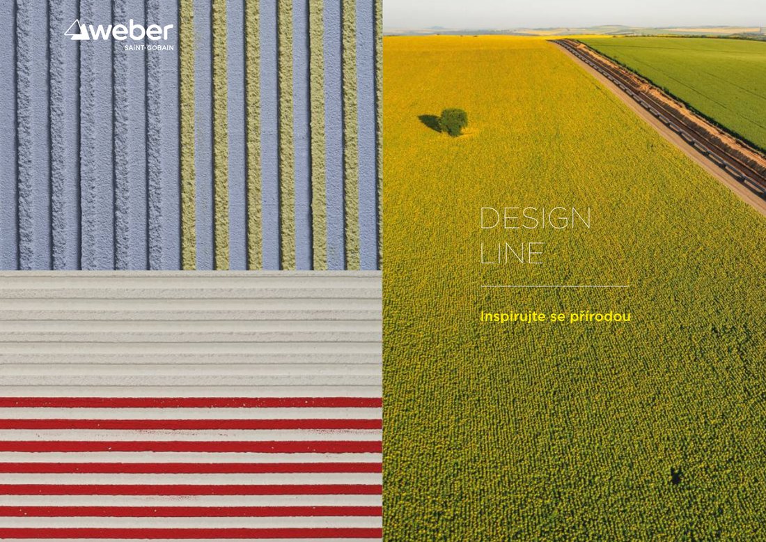 Design Line – ukázka z katalogu designových omítek Weber