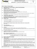 weber.pas topDry - Safety datasheet