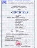 weber.bat balkonový - Certifikát