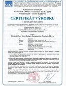 ETICS weber therm balance - Certifikát ETICS weber therm balance - Certifikát