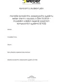 ETICS weber therm balance - Kontrolní a zkušební plán ETICS weber therm balance - Kontrolní a zkušební plán