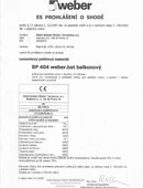 weber.bat balkonový - Prohlášení o shodě