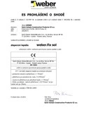 weber.fix sol - Prohlášení o shodě
