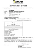 weber.pas topDry - Declaration datasheet