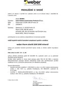 ETICS weber therm elastik SAN SAW mineral