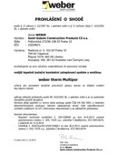 ETICS weber therm multipor