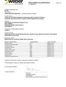 weber.bat balkonový - DOP prohlášení