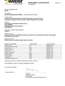 weber.bat jemný 25 MPa - DOP prohlášení