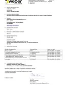 weber.for profiflex - DOP datasheet