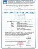 ETICS weber therm balance mineral - Stavebně technické osvědčení ETICS weber therm balance mineral - Stavebně technické osvědčení