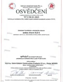 webertherm SLD-5 - Osvědčení Cechu pro zateplování budov - tř. A