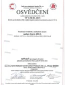 webertherm SRD-5 - Osvědčení Cechu pro zateplování budov - tř. A 
