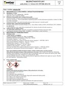 weber.tec 944 - Bezpečnostní list weber.tec 944