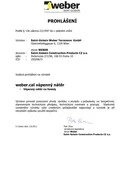 webercal vápenný nátěr