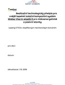 ETICS weber therm elastik E - Technologický předpis montáže bez kotvení