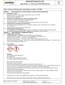 weber.san super / strojní - Bezpečnostní list webersan super
