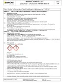 weber.san super / strojní - Bezpečnostní list webersan strojní