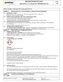weber.mur 643 - Bezpečnostní list webermur 643
