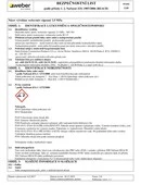 weber.mix vápenný 2,5MPa - Bezpečnostní list webermix vápenný 2,5MPa