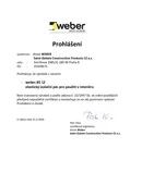 Hydroizolační těsnící pás weber BE-12