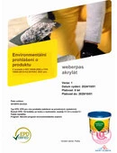 EPD - weberpas akrylát