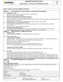 weber.pas podklad UNI / MAR / BRICK - Bezpečnostní list weberpas podklad UNI MAR