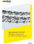 Helikální výztuž - Dodatečný výztužný prvek pro zděné a monolitické stavby Helikální výztuž - Dodatečný výztužný prvek pro zděné a monolitické stavby