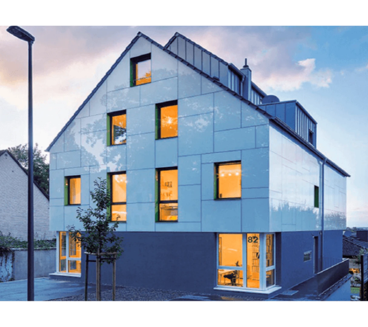 Skleněná fasáda - Weber