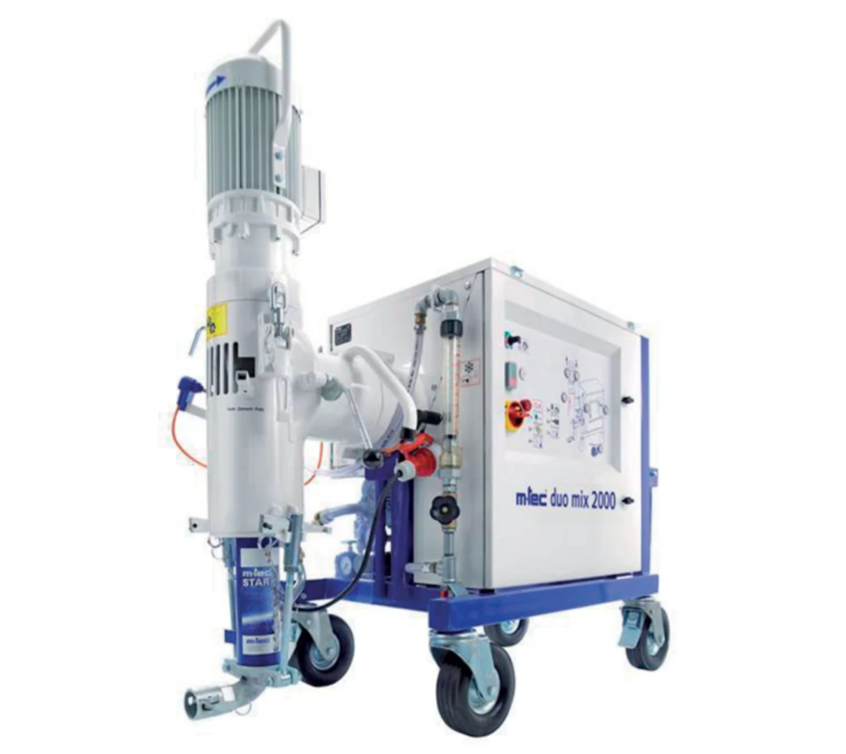 DUOMIX 2000 s frekvenčním měničem s přestavbou na lití podlah