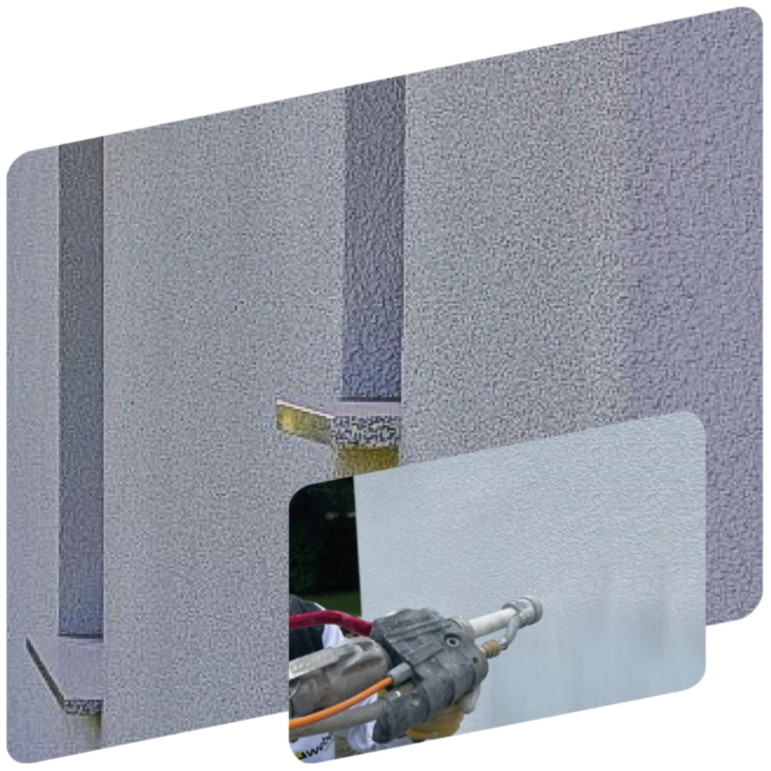 Zrnitá struktura – vytvořená stříkáním