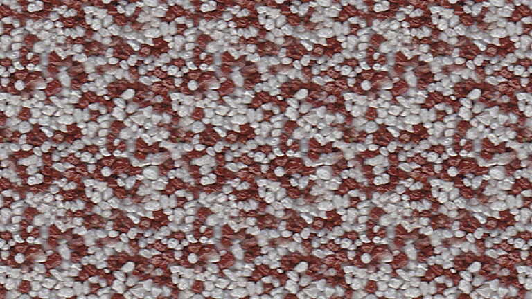 bílá-červenohnědá