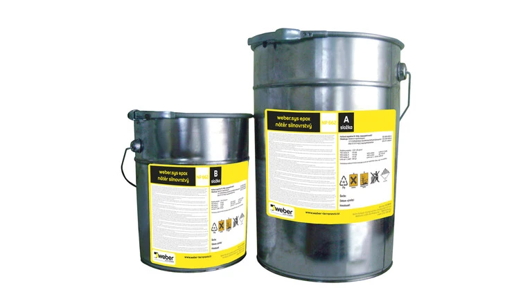 webersys epox nátěr silnovrstvý - bezrozpouštědlový finální nátěr na bázi epox. pryskyřice