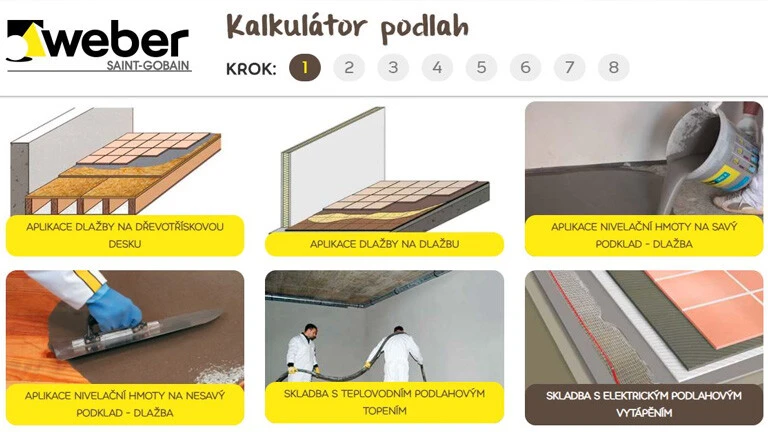 Kalkulátor podlah: rychlý a snadný výpočet orientační ceny podlahy 
