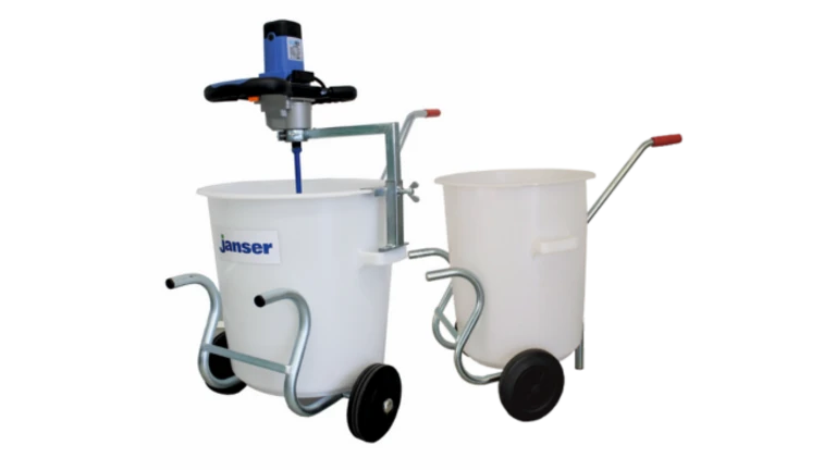 Vozík s nádobou a míchadlem