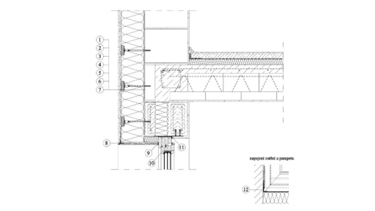 ETICS Weber therm - napojení zateplení ostění na rám okna