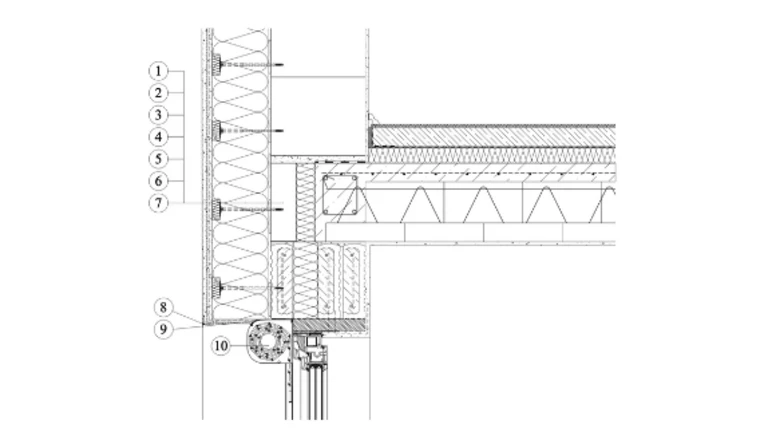 ETICS Weber therm - napojení zateplovacího systému na konstrukci venkovní rolety