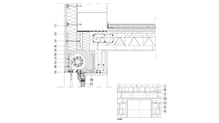 ETICS Weber therm - napojení na konstrukci roletové schránky