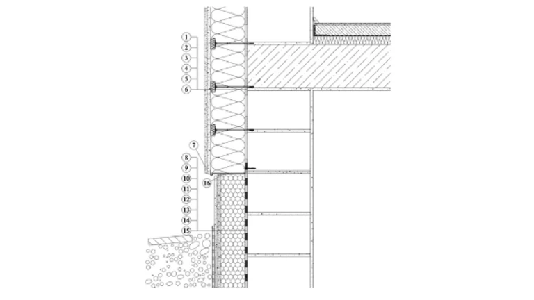 ETICS Weber therm - sokl zateplený zapuštěný