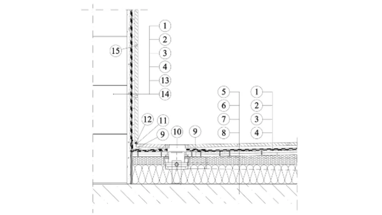 Weber podlahy - hydroizolace podlahy v koupelně - zděná konstrukce - odtok