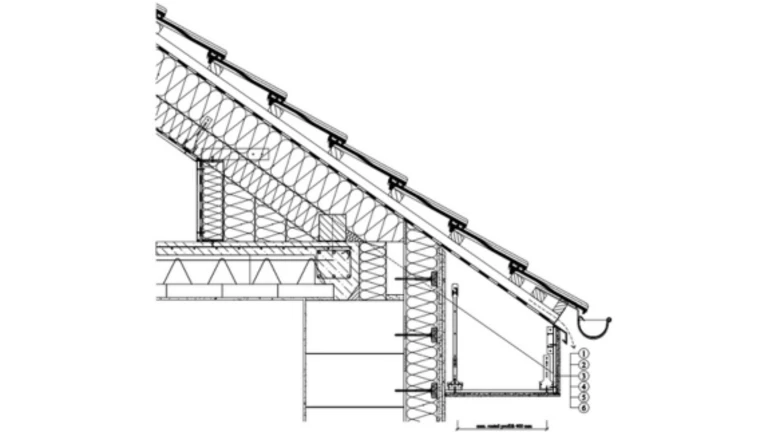 Weber - omítkový systém provětrávaných fasád Rigips - Glasroc X - obklad přesahu střechy na kovové konstrukci