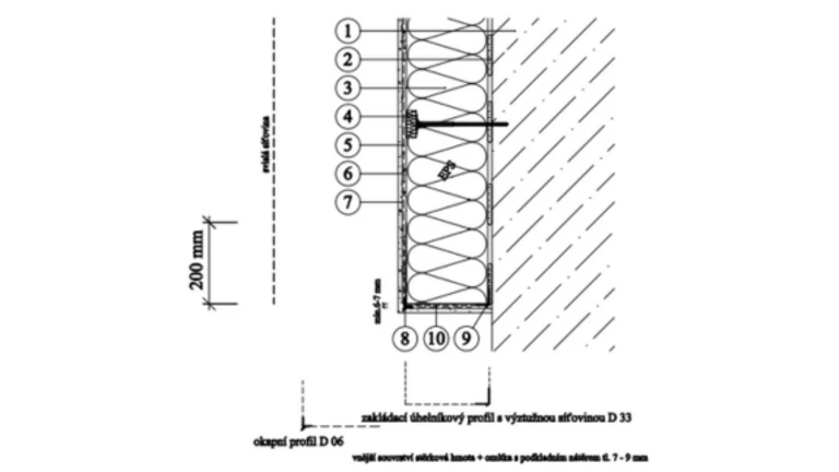 ETICS weber therm - detail založení se zakládací sadou PKO-23-002