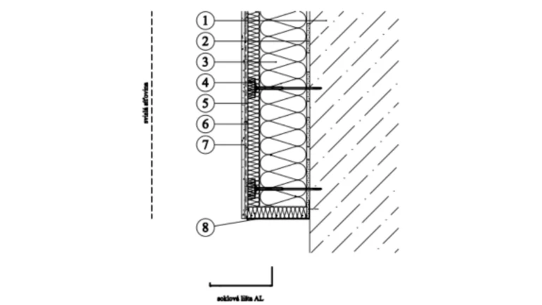 ETICS weber therm twinner - detail založení PKO-23-020