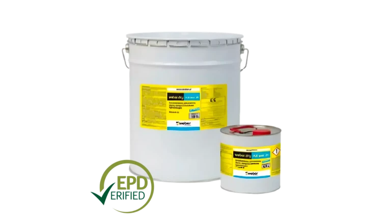 Polyuretanový vodotěsný povlak Weberdry PUR seal 2K 