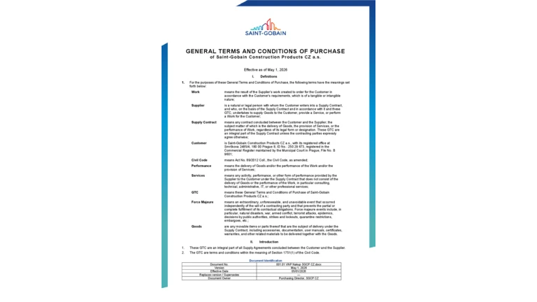 General terms and conditions of purchase