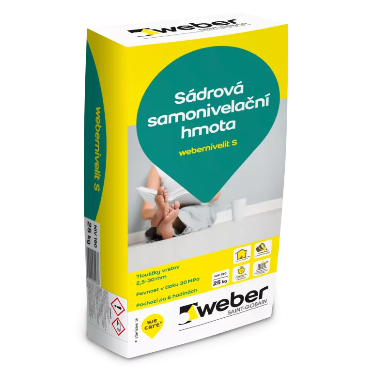 webernivelit S - sádrová samonivelační modifikovaná hmota webernivelit S - sádrová samonivelační modifikovaná hmota