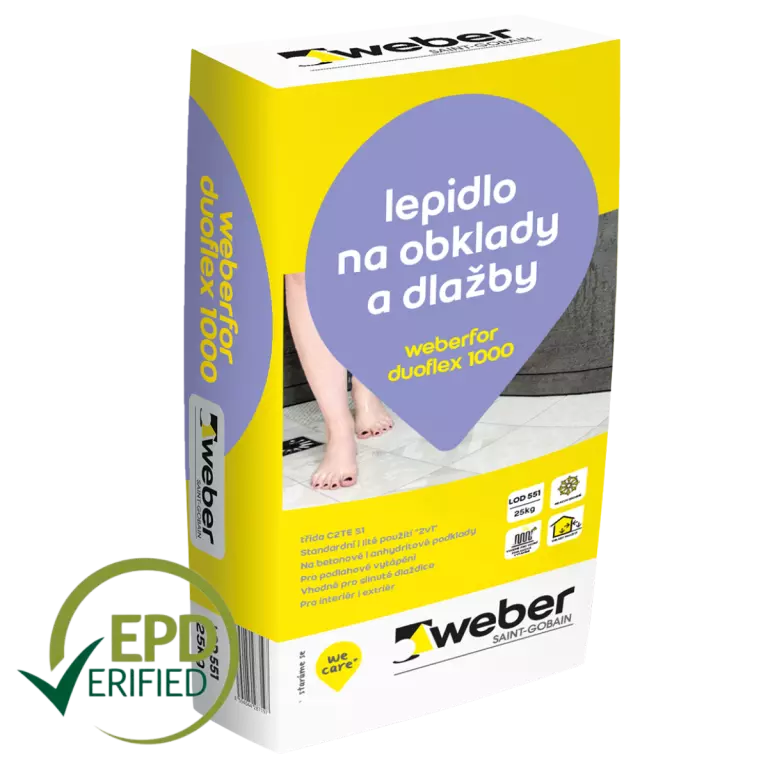 weberfor duoflex 1000 - flexibilní lepidlo na obklady a dlažby weberfor duoflex 1000 - flexibilní lepidlo na obklady a dlažby